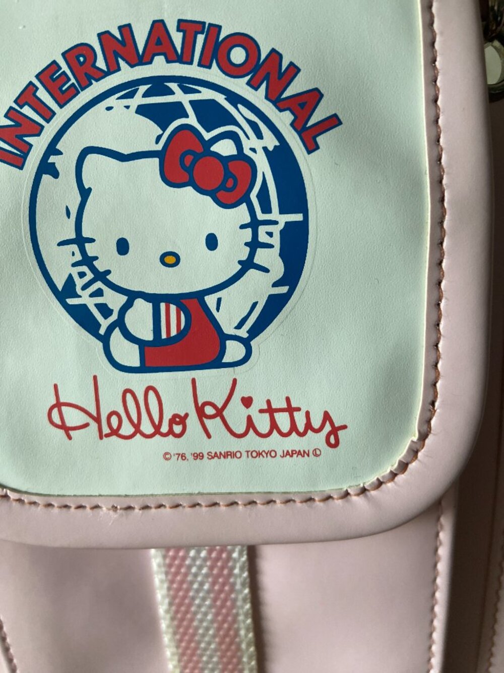Vintage 1999 Sanrio Hello Kitty International Mini Crossbody Bag Y2K Pink Kawaii - Picture 11 of 11